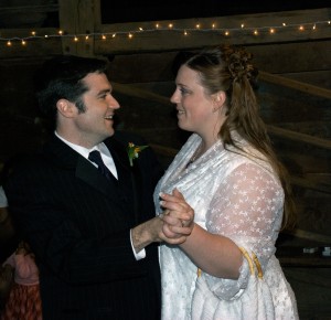 The best man, Erik, sharing a dance with the bride.